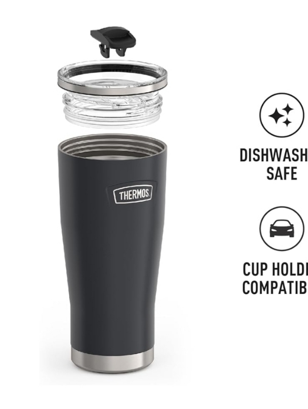 THERMOS ICON SERIES Stainless steel thermal sliding closure, 24oz/Slidbroken/NEW